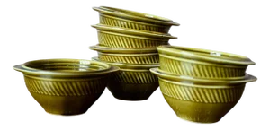 Ear Bowls from Sarreguemines, 1970s, Set of 7