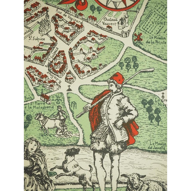 Map of Paris by Braun / Hogenberg For Sale - Image 5 of 6