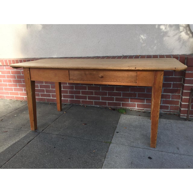 Antique Pine Farm Table Chairish