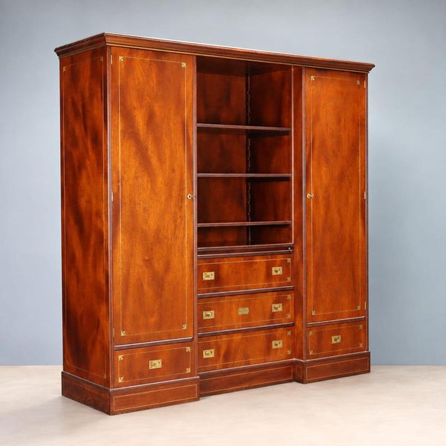 Nautical Mahogany Wardrobe in the style of The Great Estern For Sale - Image 12 of 12