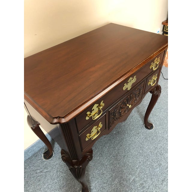 Chippendale Style Mahogany Lowboy Chest of Drawers For Sale - Image 9 of 12