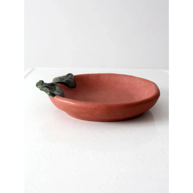 Late 20th Century Vintage Ceramic Pumpkin Tray For Sale - Image 5 of 9