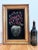 Vintage Original Velvet Flower Oil Painting, Red Flower Still Life Art For Sale - Image 10 of 12