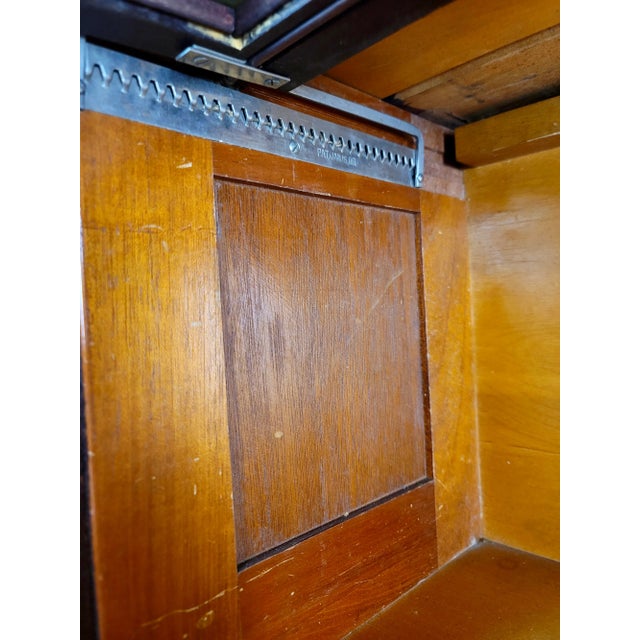 Brown Antique Macey Mahogany Lawyer's Bookcase 4 Stacks-C1910s For Sale - Image 8 of 10