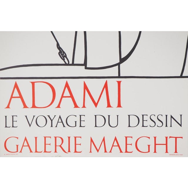 Valerio Adami, Le voyage du dessin, Lithograph For Sale - Image 3 of 8