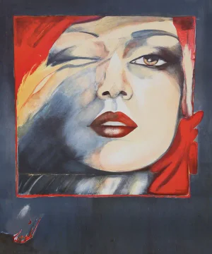 Helene Guetary, "Self Portrait," Lithograph