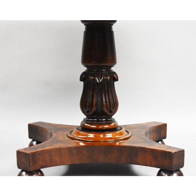 Late 19th Century Antique Victorian Tilt Top Table in Mahogany, 1880 For Sale - Image 5 of 7