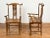 Chinese Qing Dynasty 19th Century Yoke Back Armchairs with Rattan Seats - A Pair For Sale In New York - Image 6 of 13