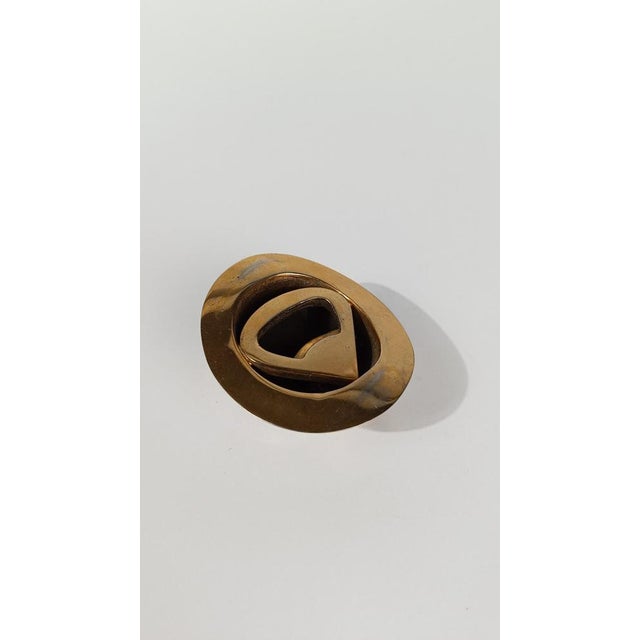 Gold Vintage Hat Bottle Opener in Heavy Gilded Brass, 1970s For Sale - Image 8 of 17