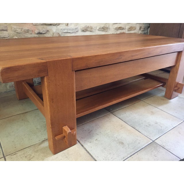 Wood Coffee Table by Pierre Chapo, 1960s For Sale - Image 7 of 18