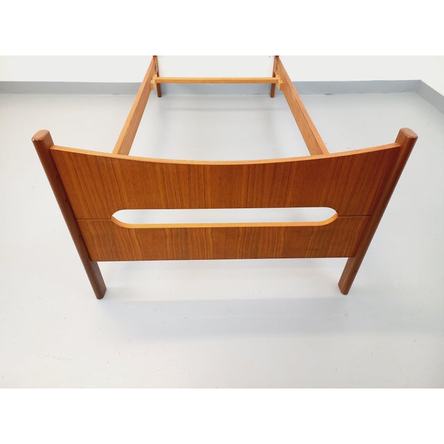 Vintage Scandinavian Single Bed in Teak, 1960s For Sale - Image 6 of 17