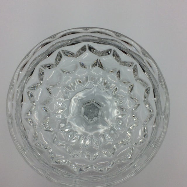Fostoria American Clear Champagne or Tall Sherbet Pressed Glasses - Set of 7 For Sale - Image 10 of 13