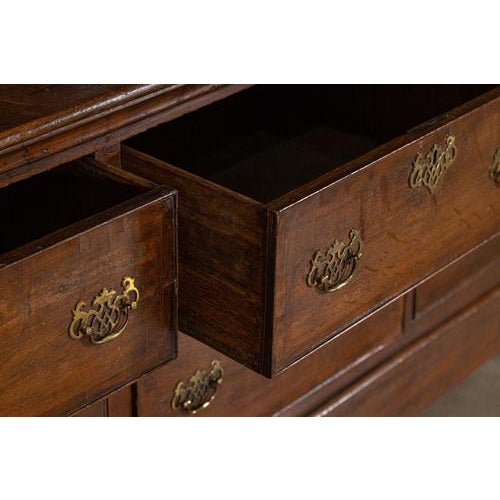Georgian English Monumental Breakfront Oak Housekeepers Cupboard, 1800s For Sale - Image 10 of 18