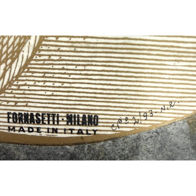 Late 20th Century Fornasetti Oval Metal Enameled Tray With Roman Profiles For Sale - Image 5 of 9