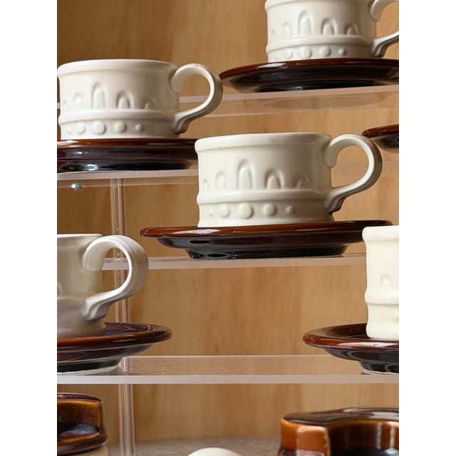 1970s Vintage British Carlton Ware Coffee Set in Ceramic, 1970s, Set of 14 For Sale - Image 5 of 17