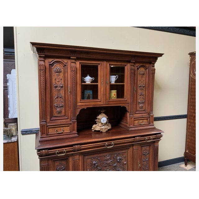 Brown Antique Neo-Renaissance Buffet, 1880 For Sale - Image 8 of 12