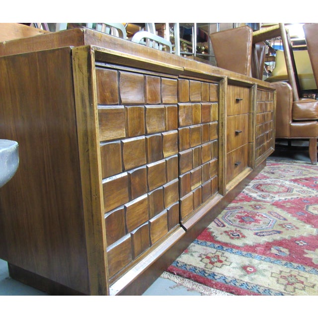 Brown Mid 20th Century Mid-Century Credenza For Sale - Image 8 of 9