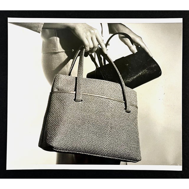 1964 purse black and white advertising photograph for Koret's. Publication information on the back. Combined shipping...
