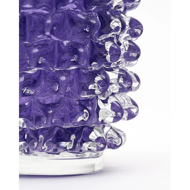 Purple Murano Glass Rostrate Vase For Sale - Image 4 of 10