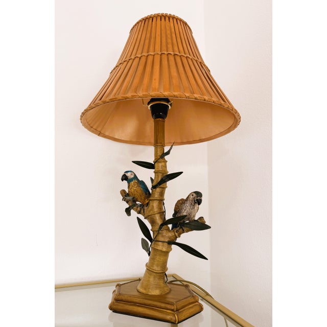 Midcentury Modern Italian Faux Bamboo Table Lamp, 1950s For Sale - Image 11 of 11