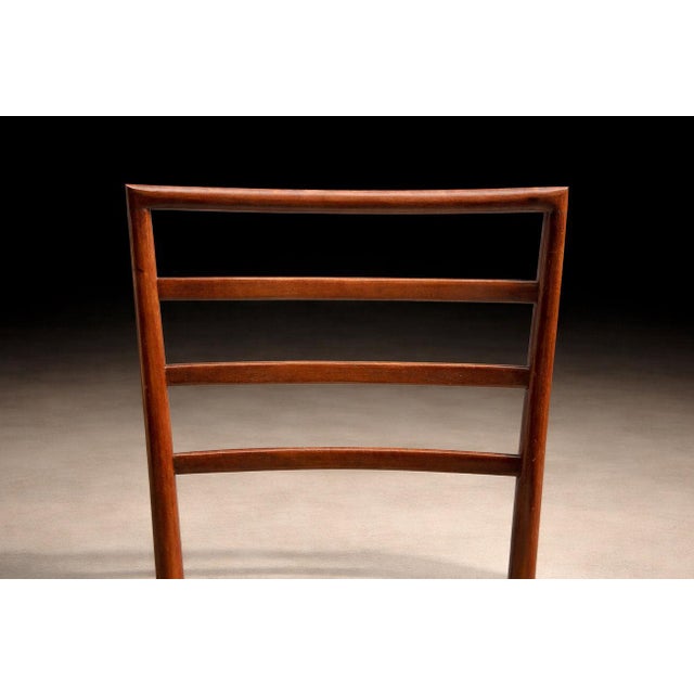 Set of 4 Chairs in Caviuna & Leather, Rino Levi, 1960s For Sale - Image 9 of 11
