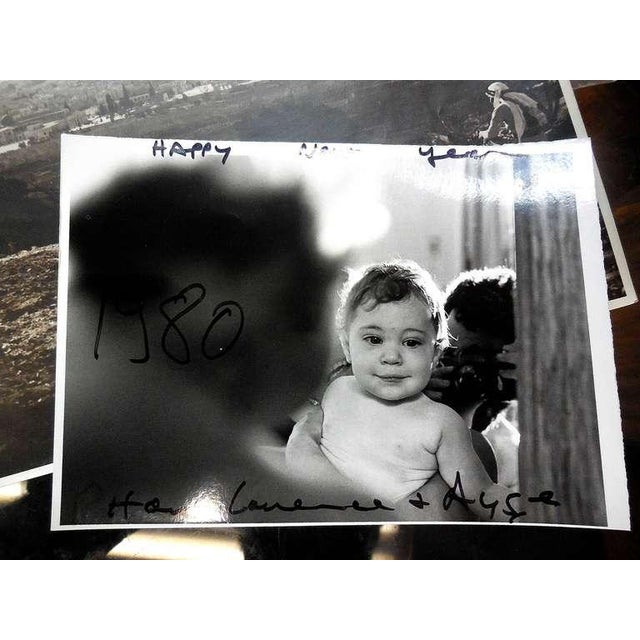 this is a rare (possibly unique) vintage silver gelatin emulsion print of the artist's daughter, it is signed and dated...