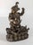 17th or 18th Century Chinese Sino-Tibetan Gilt Bronze Buddhist Makala Faced Deity Figure For Sale - Image 4 of 18