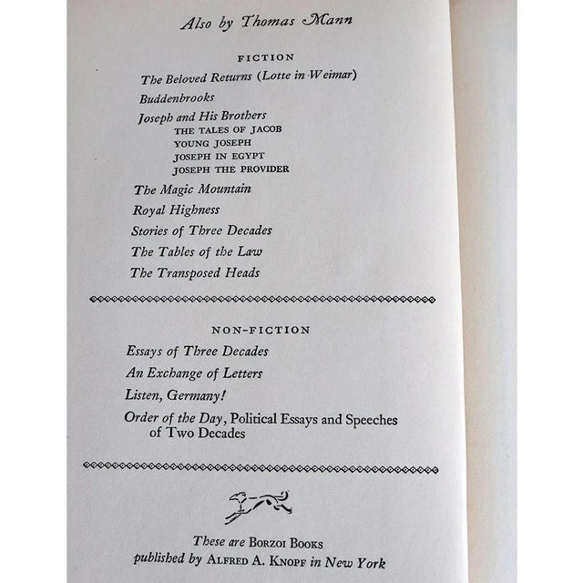 Vintage Doctor Faustus by Thomas Mann Book For Sale In Denver - Image 6 of 9