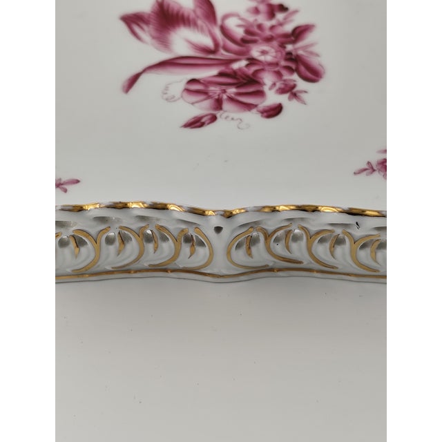 Mid-Century Modern Porcelain Openwork Bowl from Herend, Hungary, 1970s For Sale - Image 3 of 7