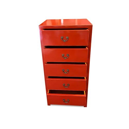 Chinese 1980s' Contemporary 5 Drawer Dresser For Sale - Image 3 of 4