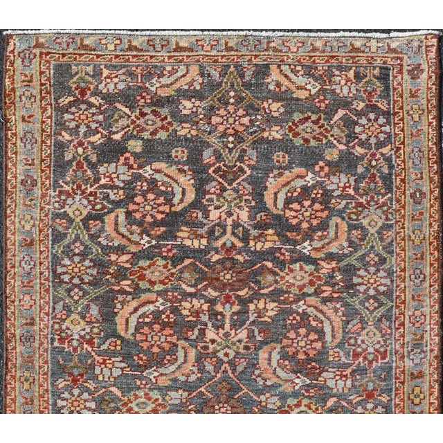 Measures: 2'3"X3'7" Antique Persian Malayer Rug With Floral Motifs and Rich Color Palette 2'3"x3'7" Keivan Woven Arts/...