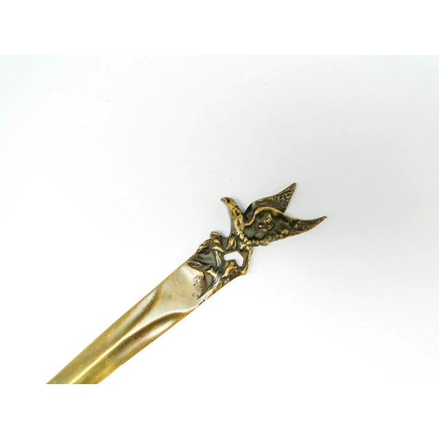 Art Nouveau French Figurative Letters Knife, 1890s For Sale - Image 3 of 6