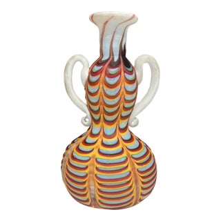 Vintage Murano Glass Vase For Sale