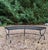 Vintage Salterini Style Curved Wrought Iron Garden Bench, Restored For Sale - Image 9 of 10