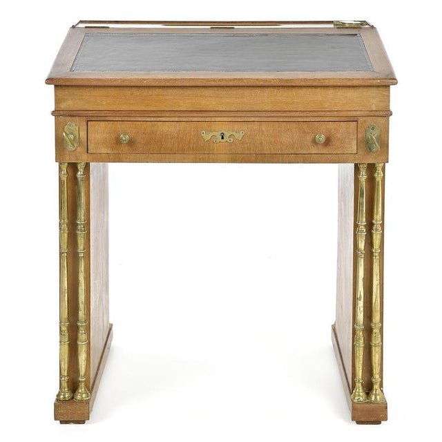 Tan 19th Century Wood Desk For Sale - Image 8 of 8