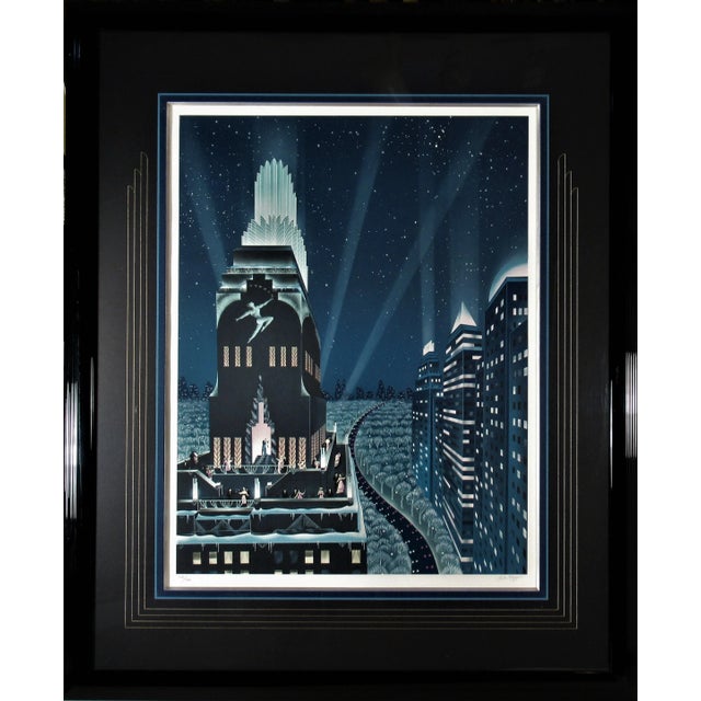 Printmaking Materials Robert Hoppe, Rooftop Serenade, 1987 For Sale - Image 7 of 7