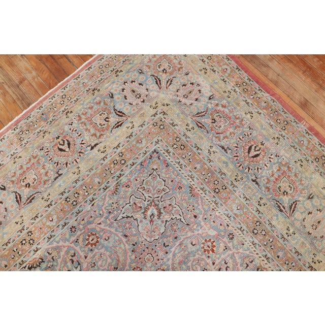 Antique Zabihi Collection Persian Meshed Carpet For Sale - Image 12 of 12