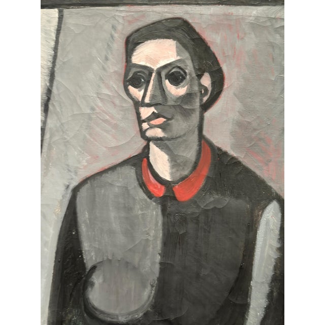 Axel Ekelund, Portrait of Mrs. S, 1950s, Oil on Canvas, Framed For Sale - Image 6 of 18