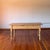 Late 19th to early 20th-century English country farmhouse table. Pine table functions as a work table, entry console, or...