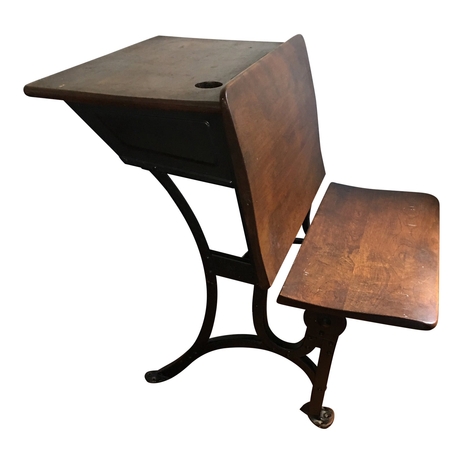 1916 Early American Heywood Wakefield School Desk Chairish