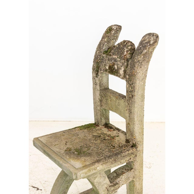Brutalist Style Concrete Table and Set of Four Chairs, England 1960s For Sale - Image 9 of 12