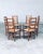 Rustic Ladder Back Oak & Rush Dining Chairs, Belgium, 1960s, Set of 6 For Sale - Image 15 of 18