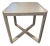 Highland House Ricky Side Table in Alabaster Cerused Finish For Sale