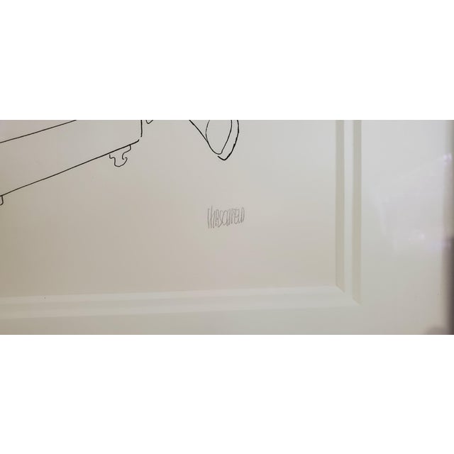 Figurative "Friends Cast & Producers" Signed and Numbered Litho by Al Hirschfeld (1903-2003) For Sale - Image 3 of 6