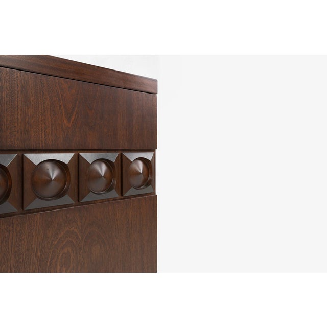 1970s Brutalist Geometrical Bar Cabinet, Belgium, 1970s For Sale - Image 5 of 13