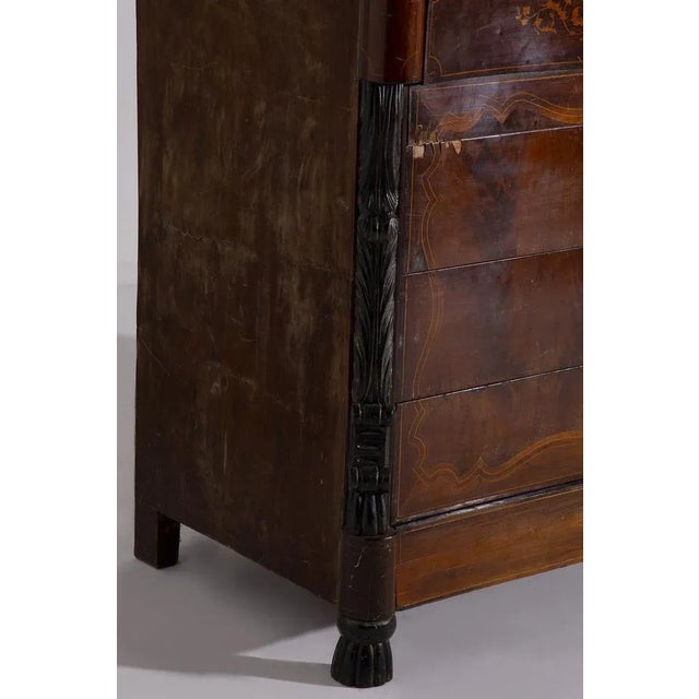 Italian Wooden Chest of Drawers, 1700s For Sale - Image 10 of 12