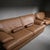 Brown Loom Sculptural Leather Sofa & Lounge Chair Set For Sale - Image 8 of 8
