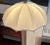 Gilbert Rohde for Mutual Sunset lamp Company, unlacquered brass umbrella floor lamp with silk shade, all original, 1930s....