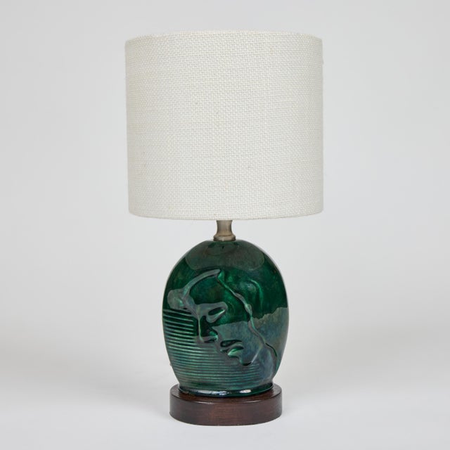 1920s Art Deco Ceramic Table Lamps | Pair For Sale - Image 5 of 11