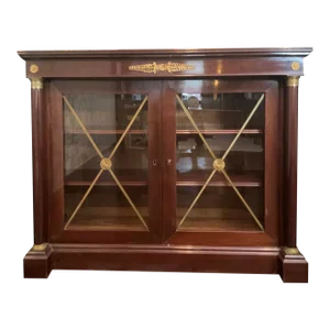 Early 20th Century Vintage French Empire Style Mahogany Cabinet